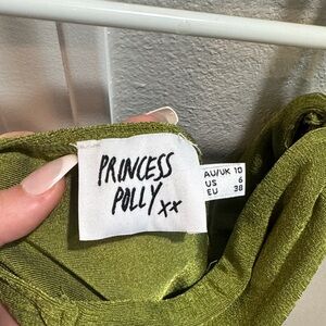 Princess Polly Emerald Green Halter Neck Top